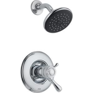Delta Leland Single Handle Thermostatic Shower Faucet and Trim Kit Only in Chrome (Valve Not Included) T17T278