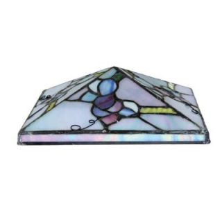 5.9 in. x 5.9 in. Stained Glass Post Cap 511 C0047