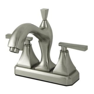 Fontaine Ravel 4 in. Centerset 2 Handle Mid Arc Bathroom Faucet in Brushed Nickel STM RAVC4 BN