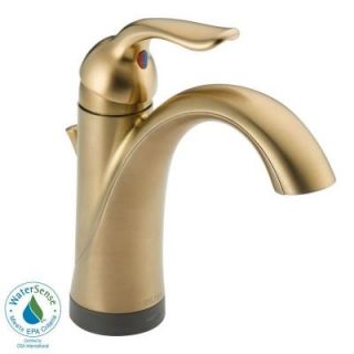 Delta Lahara 4 in. Single Handle Bathroom Faucet with Touch2O.xt Technology in Champagne Bronze 538T CZ DST