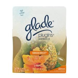 Glade PlugIns 1.42 oz. Scented Oil Hawaiian Breeze Air Freshener Refills (6 Pack) 21749