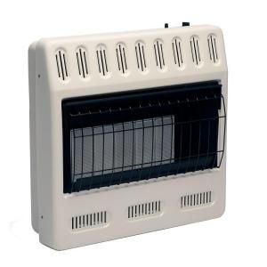 Williams 24 1/2 in. x 25 1/2 in. 30,000 BTU Natural Gas Infrared Plaque Vent Free Wall Heater with Automatic Thermostat 3086512