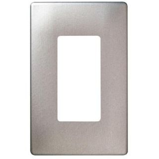 Pass & Seymour 1 Gang Screwless Wall Plate   Brushed Nickel DISCONTINUED SWP26BNBPCC10