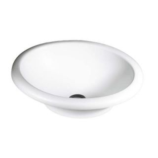 Swanstone Hilo Self Rimming Bathroom Sink Bowl in White TRI 1815HL 010