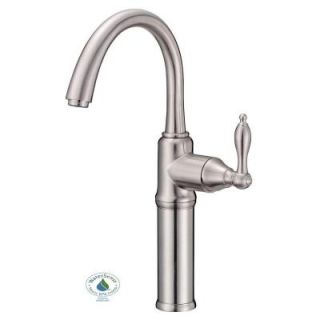 Danze Fairmont Single Hole Single Handle High Arc Bathroom Vessel Faucet in Brushed Nickel D201540BN