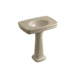 KOHLER Bancroft Pedestal Combo Bathroom Sink in Mexican Sand K 2347 4 33
