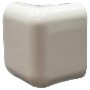 U.S. Ceramic Tile Bright Bone 2 in. x 2 in. Ceramic Sink Rail Left/Right Corner Wall Tile DISCONTINUED U078 ATC8262C