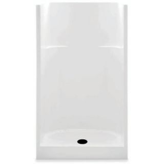 Aquatic 36 in. x 36 in. x 72 in. Gelcoat Shower Stall in White 1363CPC WH
