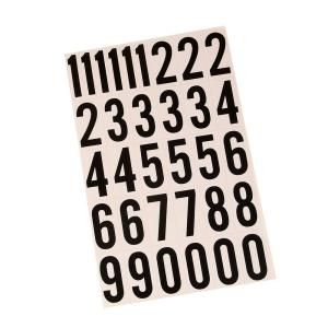 HY KO 2 in. Goldf Vinyl Numbers Set with a white background MM 7N