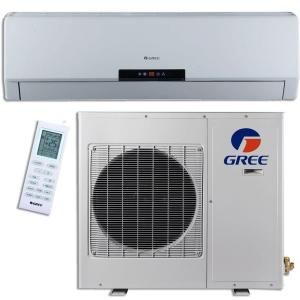 GREE Premium Efficiency 12,000 BTU (1 Ton) Ductless (Duct Free) Mini Split Air Conditioner with Inverter, Heat, Remote 115V GWH12MB A3DNA3A