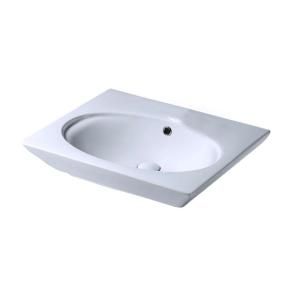 Barclay Products Opulence 23 in. Pedestal Lavatory Sink Basin in White B/3 378WH