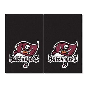 FANMATS Tampa Bay Buccaneers 18 in. x 27 in. 2 Piece Carpeted Car Mat Set 5855