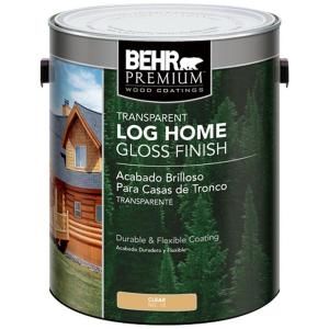 BEHR Premium 1 gal. Clear Gloss Finish Log Cabin Home 01501