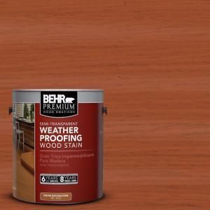 BEHR Premium 1 gal. #ST 136 Royal Hayden Semi Transparent Weatherproofing Wood Stain 507701