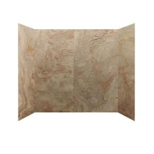 30 in. x 60 in. x 60 in. 4 Panel Tub Surround in Golden Sand DISCONTINUED HDS3060 60 GS