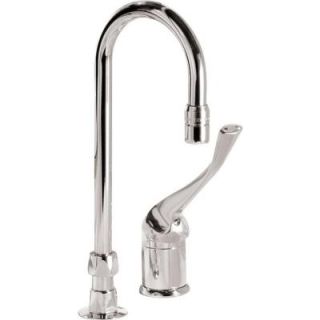 Delta Commercial 4 in. Single Handle Mixing Faucet in Chrome with Gooseneck Spout 24T2643