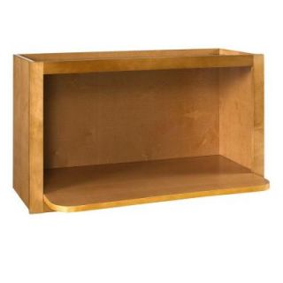 Home Decorators Collection Assembled 30x18x18 in. Wall Microwave Shelf in Toffee Glaze WMS301818 TG