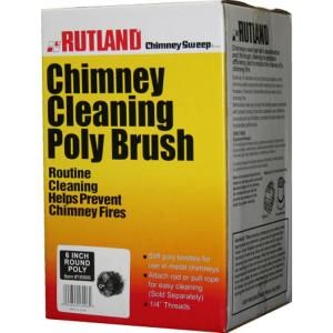 Rutland Chimney Sweep 6 in. Round Chimney Cleaning Poly Brush 16906