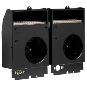 Cadet Com Pak Twin Plus 14 in. W x 10 in. H 3,000 Watt 240 Volt Fan Forced Wall Heater Assembly Only with Thermostat CST302T