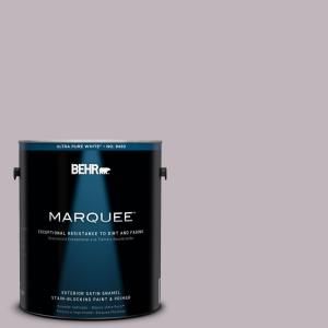 BEHR MARQUEE 1 gal. #PPU16 10 French Lilac Satin Enamel Exterior Paint 945401