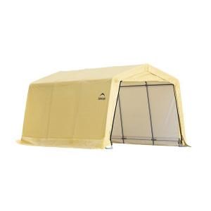 ShelterLogic 10 ft. x 15 ft. x 8 ft. Tan Cover Auto Shelter 62681.0