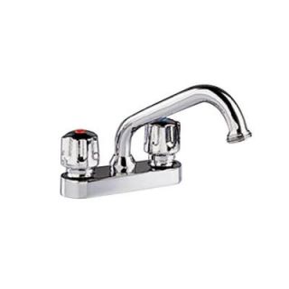 American Standard Cadet 2 Handle Kitchen Faucet in Chrome with Hose End 7573.140.002