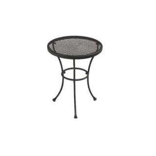 Wrought Iron Black Patio Side Table DISCONTINUED W3929 TS BK