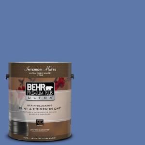 BEHR Premium Plus Ultra Home Decorators Collection 1 gal. #HDC FL13 6 Baltic Blue Flat/Matte Interior Paint 175301
