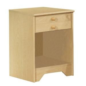 South Shore Furniture Loft 1 Drawer Nighstand in Natural Maple 2713062