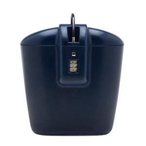 Vacation Vault Portable Lightweight Travel Safe with Three Dial Combination Lock, Navy Blue VV BLUE