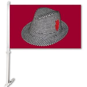 BSI Products NCAA 11 in. x 18 in. Alabama 2 Sided Car Flag with 1 1/2 ft. Plastic Flagpole (Set of 2) 97902