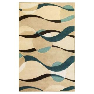Kas Rugs Planet Sphere Ivory/Blue 8 ft. x 10 ft. 6 in. Area Rug ETE10938X106