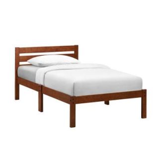 HomeSullivan Claremont Cappuccino Twin Size Platform Bed 405794T 1(3A)