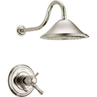 Delta Cassidy 17 Series Thermostatic 1 Handle Shower Faucet and Trim Only in Polished Nickel (Valve Not Included) T17T297 PN