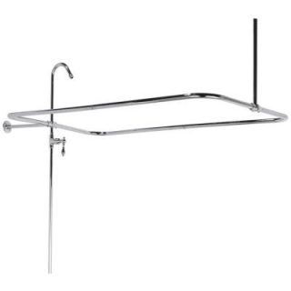 Elizabethan Classics 60 in. x 31 in. End Mount Shower Riser with Enclosure in Oil Rubbed Bronze ECSE3L ORB