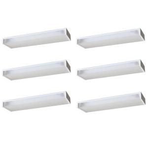 Radionic Hi Tech Inc. Wrap 24 in. Low Profile White Fluorescent Fixture (6 Pack) W217 6