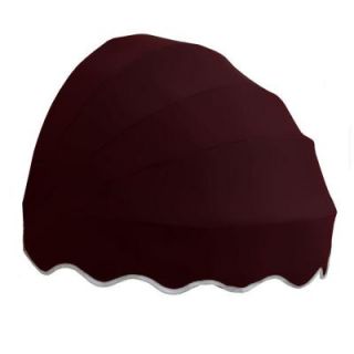 Beauty Mark 5 ft. Delaware Retractable Dome Awning in Burgundy DE 5B