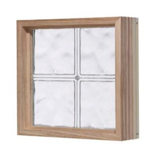 Pittsburgh Corning LightWise 16 in. x 40 in. x 6 in. Decora Pattern Ivory Aluminum Clad Glass Block Window 116160.0