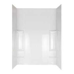 ASB 49 in. to 60 in. x 28 in. to 31 in. Tall Elite Bathtub Wall Set in White 37270