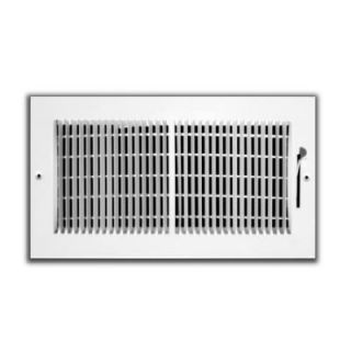 TruAire 10 in. x 6 in. 2 Way 1/3 in. Fin Spaced Wall/Ceiling Register H132M 10X06