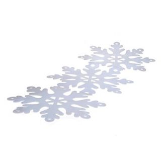 Three Connected Snowflake Shape Non Woven Fabrics Placemat