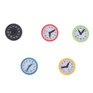 Colorful Clock Style Magnets (5 Pack)
