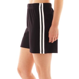 Made For Life Taped Mesh Shorts, Black/White, Womens