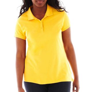 ARIZONA Short Sleeve Polo Shirt   Plus, Gold