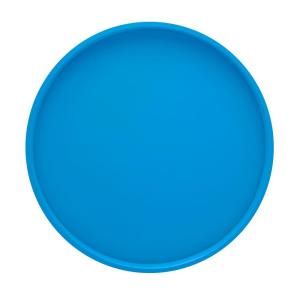 Kraftware 14 in. Round Serving Tray in Process Blue 12230