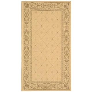 Safavieh Courtyard Natural/Brown 5.3 ft. x 7.6 ft. Area Rug CY2326 3001 5