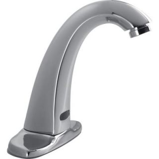 Delta Commercial Battery Powered Touchless Lavatory Faucet in Chrome with H2Optics Technology 590T1250