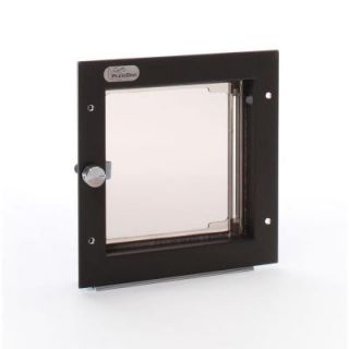 PlexiDor Performance Pet Doors 6.5 in. x 7.25 in. Small Bronze Wall Mount Cat or Small Dog Door Requires No Replacement Flap PD WALL SM BR