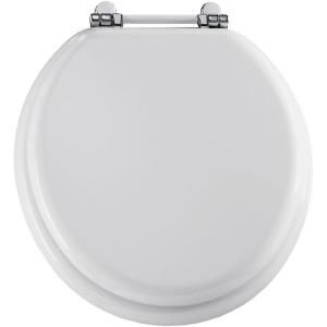 BEMIS Round Closed Front Toilet Seat in White 960PCH 000