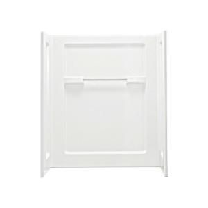 Sterling Plumbing 35 1/4 in. x 48 in. 55 1/4 in. Three Piece Directo Stud Shower Wall Set in White 62034106 0